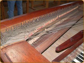 Mr. Langshaw's square piano before restoration